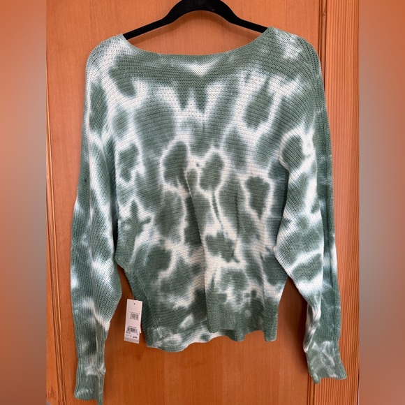 BP Tie Dye Sweater in Green and White - Picture 3 of 6